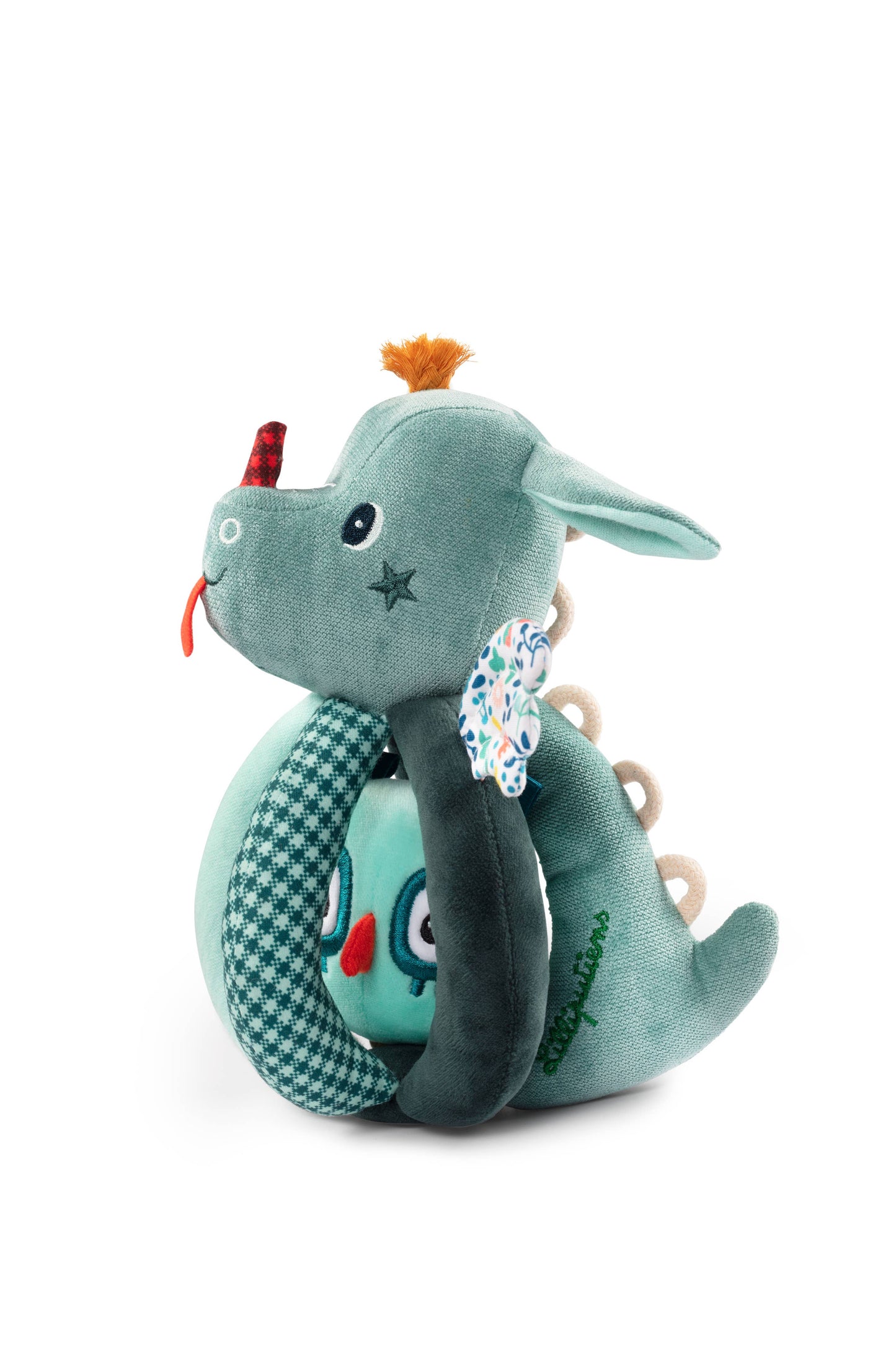 Joe the Dragon | Plush Activity Rattle with Handles