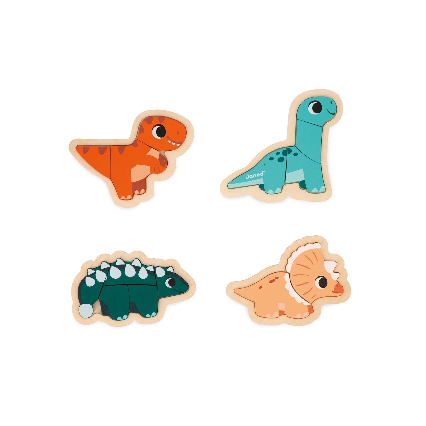 Janod Four Dino Puzzles