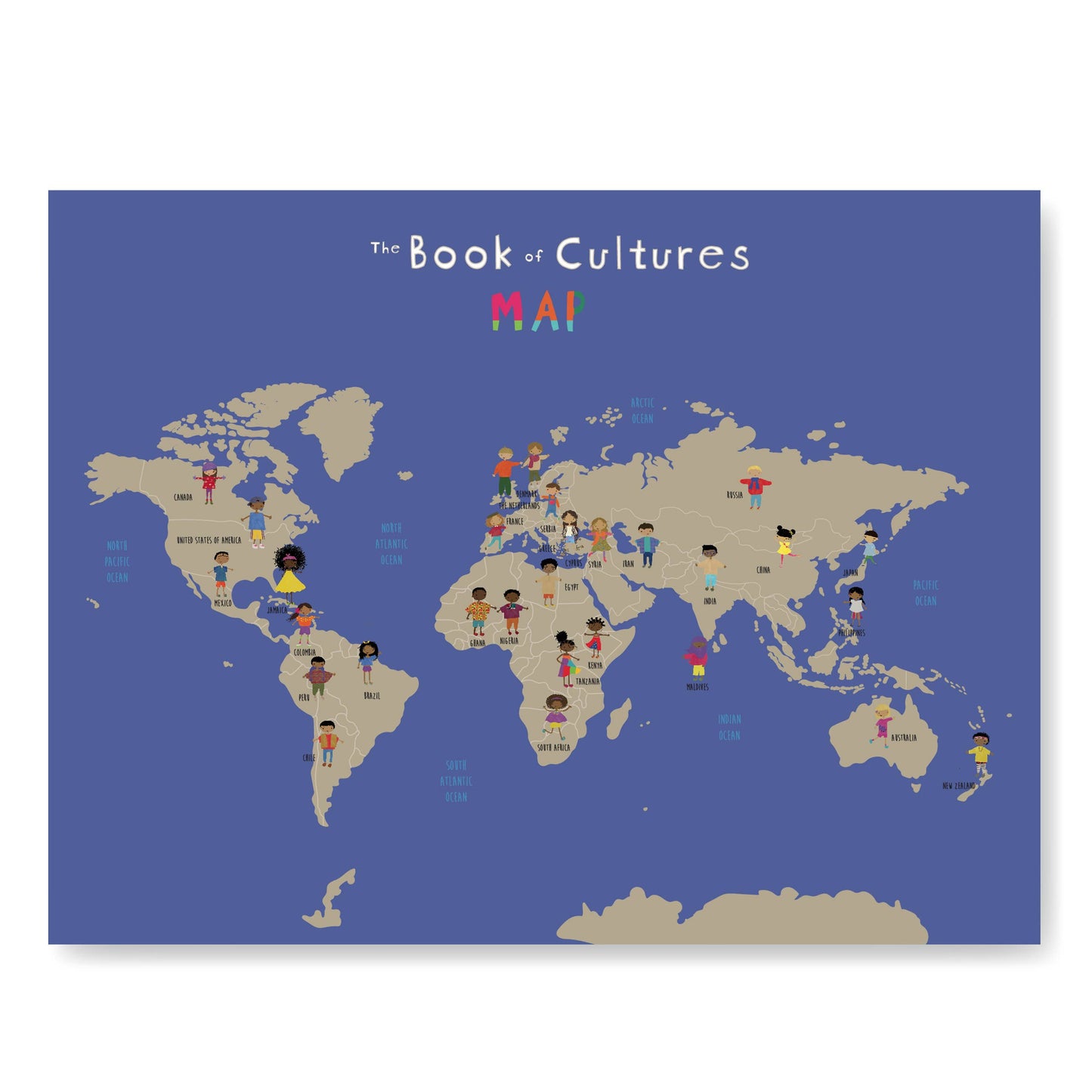 The Book of Cultures with Stickers, Perfect for Book Nooks!