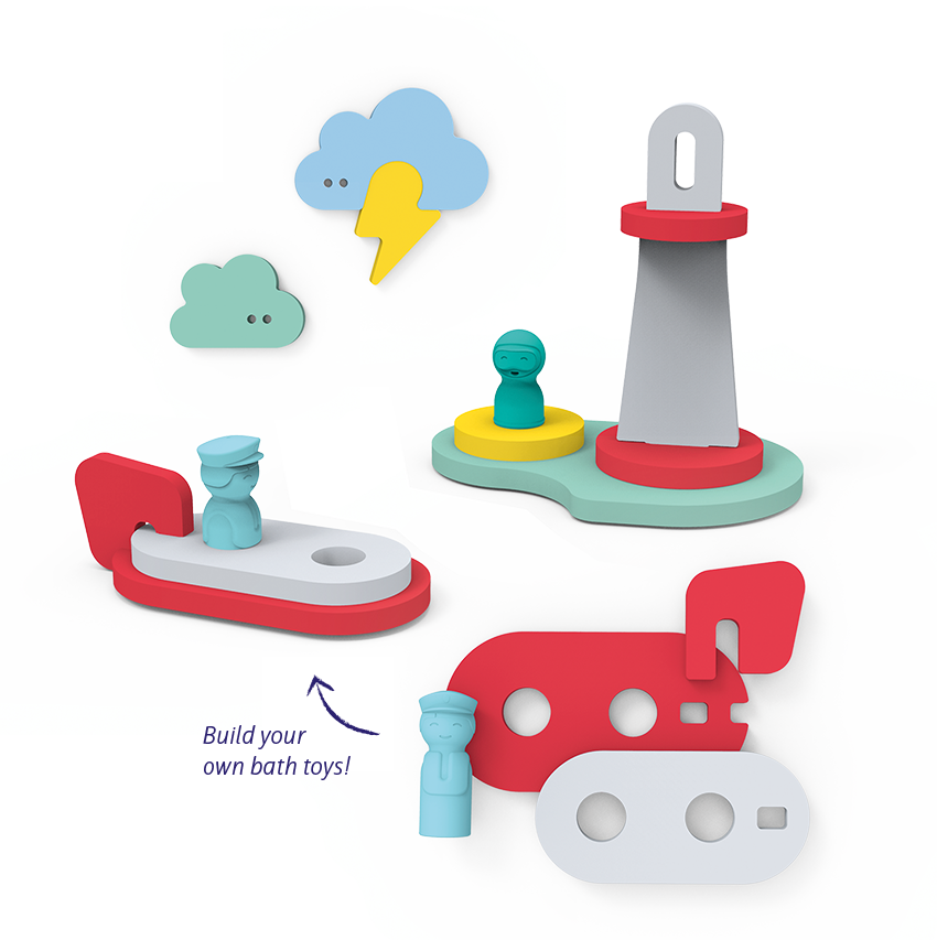 Quut Puzzle Friends - Fun in the Water: Dino World
