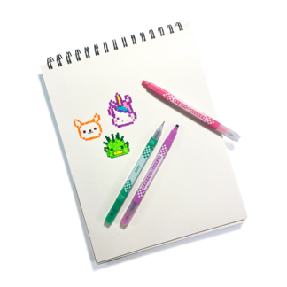 Stamp-A-Square: Double-Ended Markers (Set of 12)