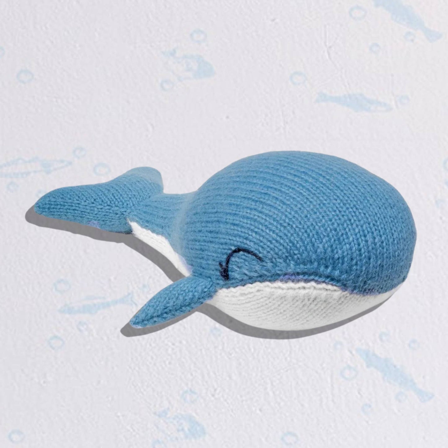 Handmade Knit Alpaca Stuffed Whale