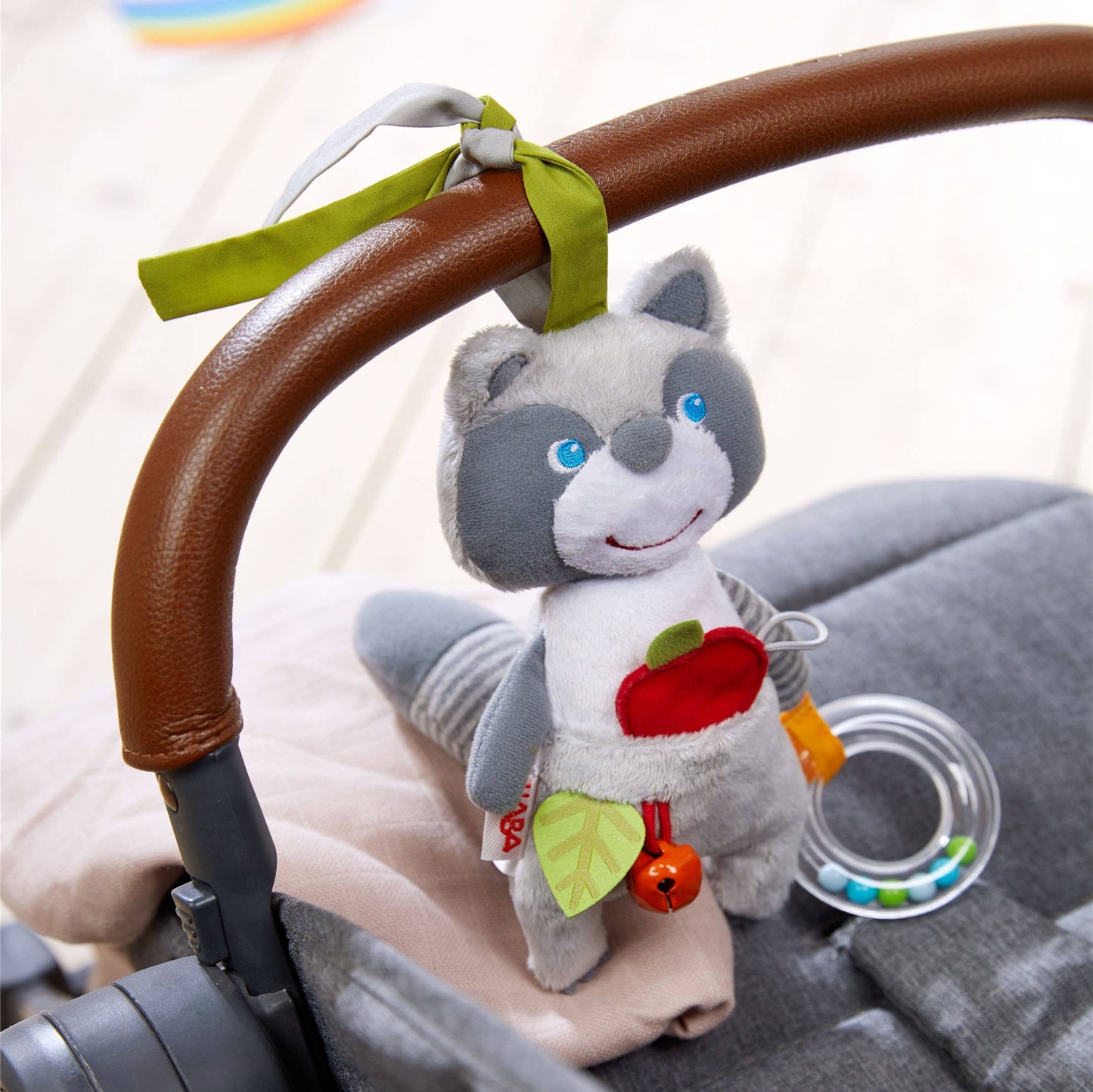 Willie Raccoon Dangling Soft Figure