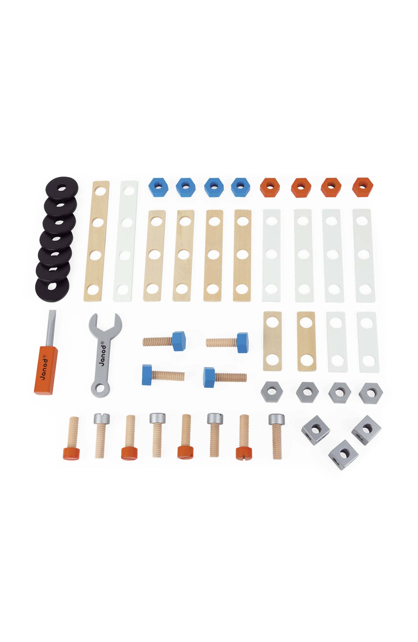 Brico'kids | DIY Barrel | 50 Pieces | Construction wood toy