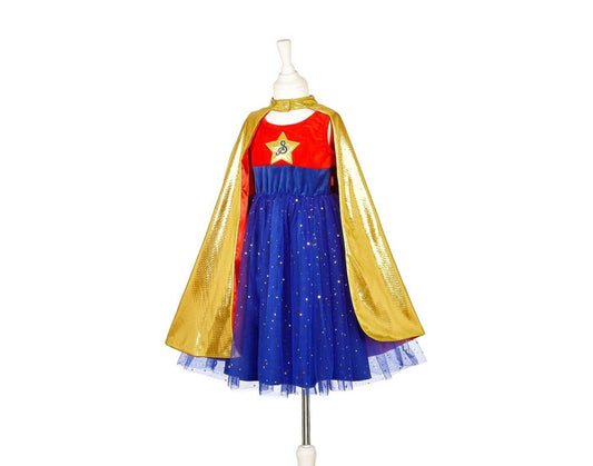 Superhero Girl Costume for Kids - Carnival use (sz 5-7 yrs)