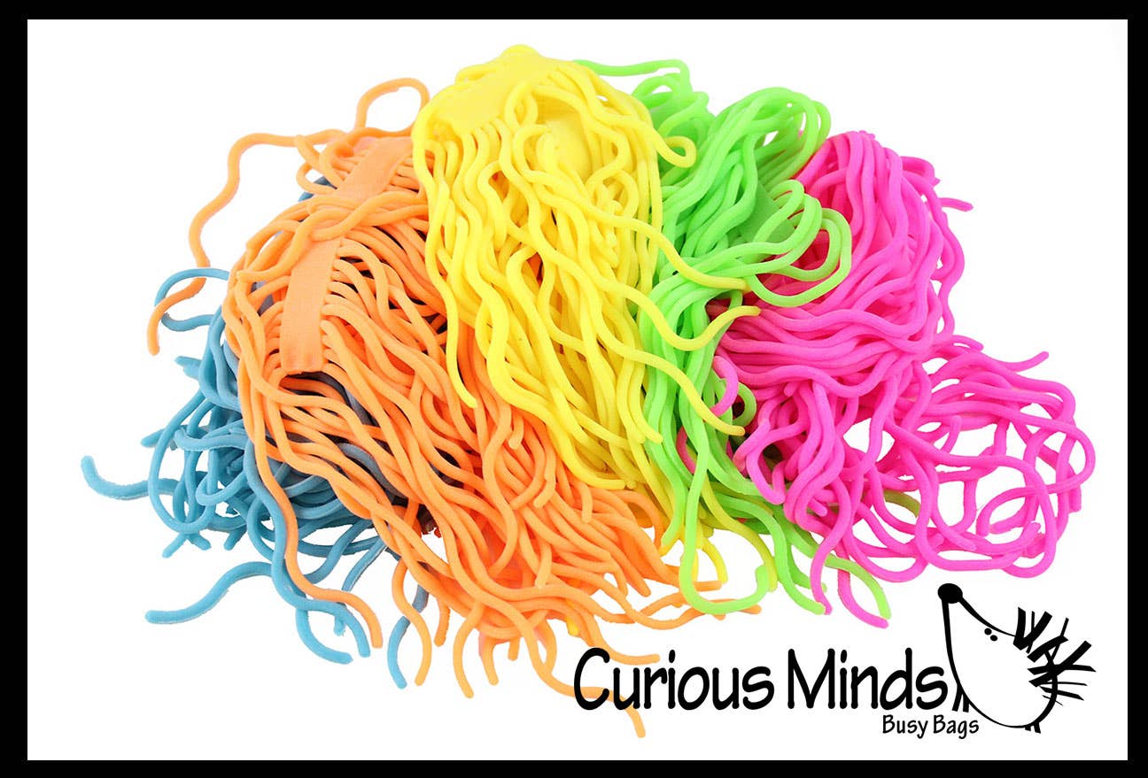 NeeDoh 5 Ramen Stretchy Noodle Strings Fidget Toy - 13" Lo