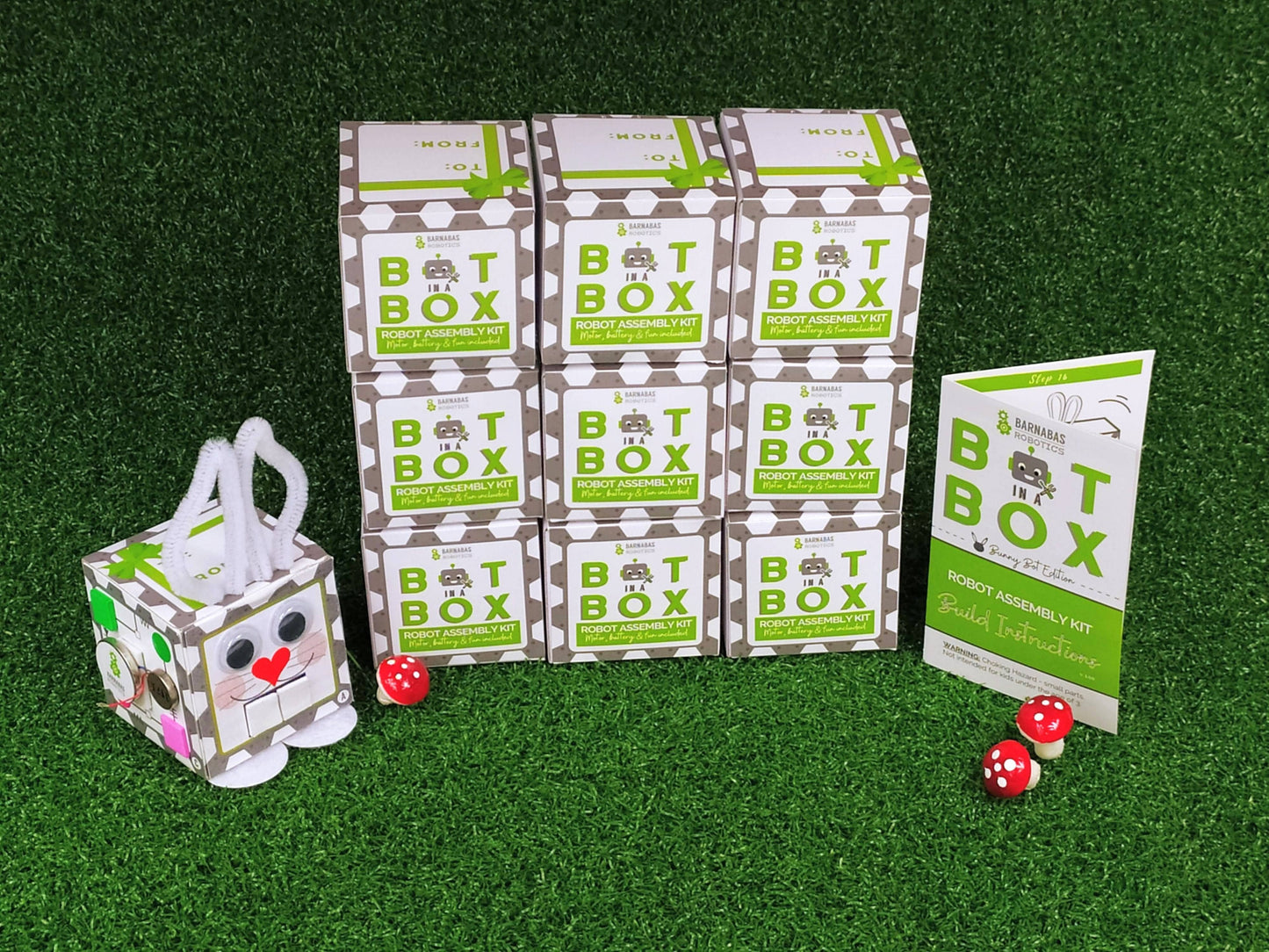 Bot In A Box Craft Robot | Stocking Stuffer | Party Favor: 4-Pack / Classic Edition