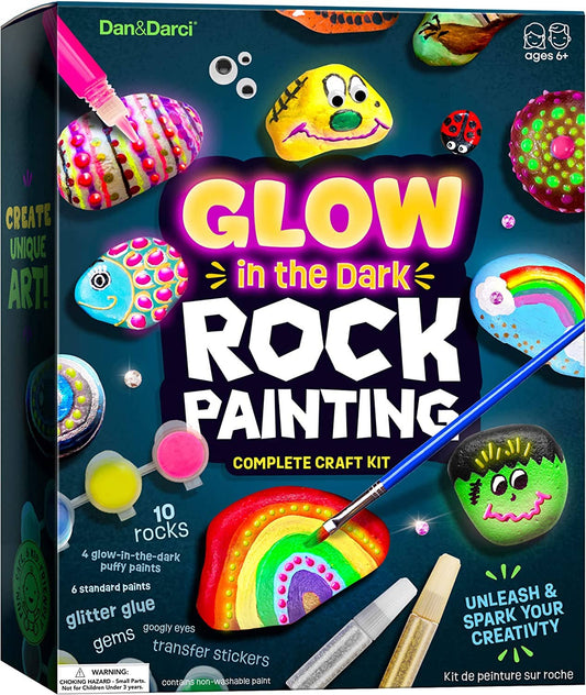 Rock Painting Kit - Glow in The Dark