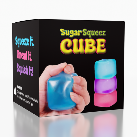 SugarSqueez Cube Large Size Squishy Fidget Stress Ball