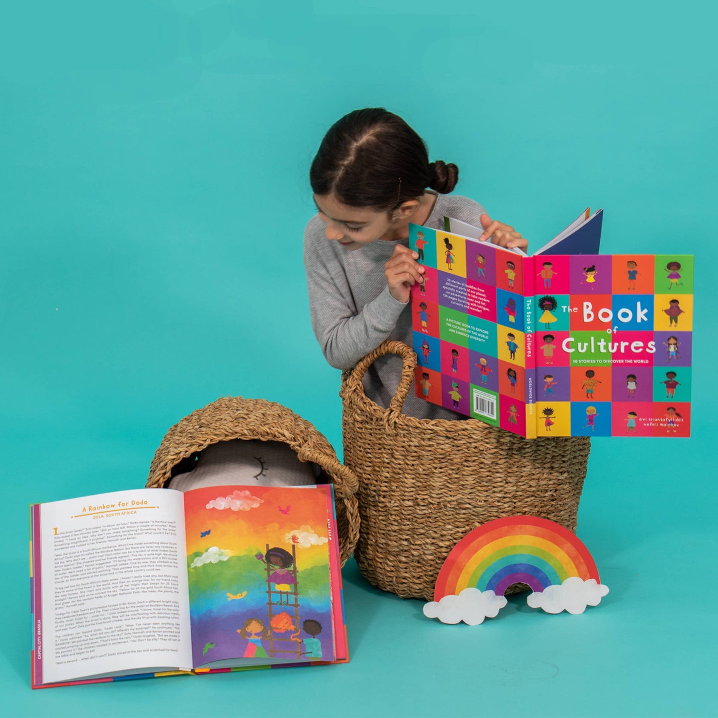 The Book of Cultures with Stickers, Perfect for Book Nooks!