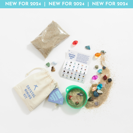 Crystal Mining Kit - Sift Real Sand and Crystals!