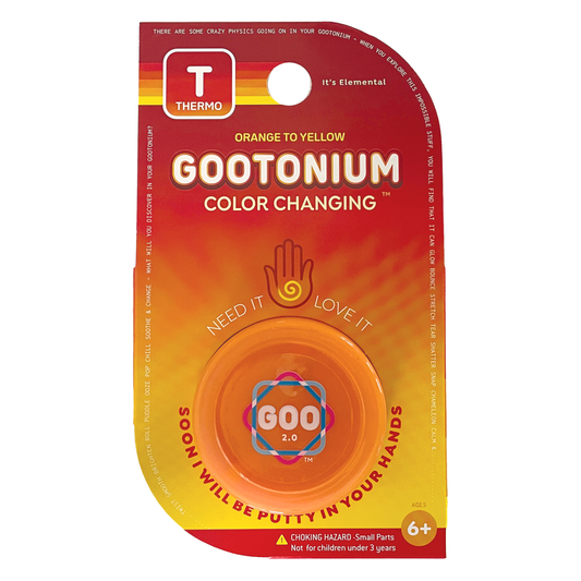 Large Gootonium: Thermo Orange to Yellow Putty - 50gm