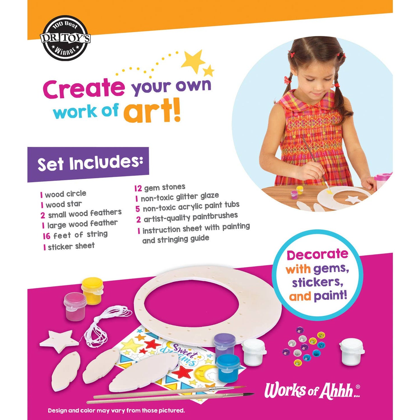 Dreamcatcher Wood Paint Set