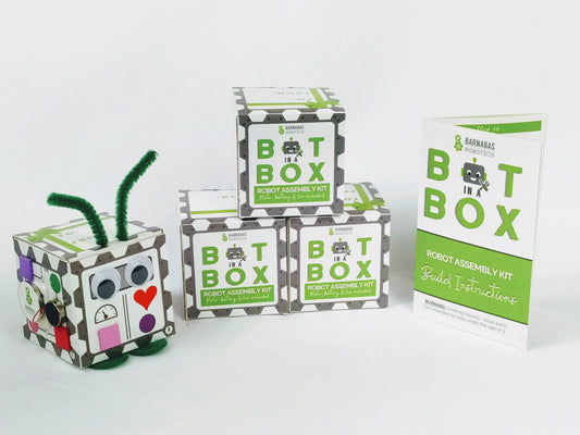 Bot In A Box Craft Robot | Stocking Stuffer | Party Favor: 4-Pack / Classic Edition