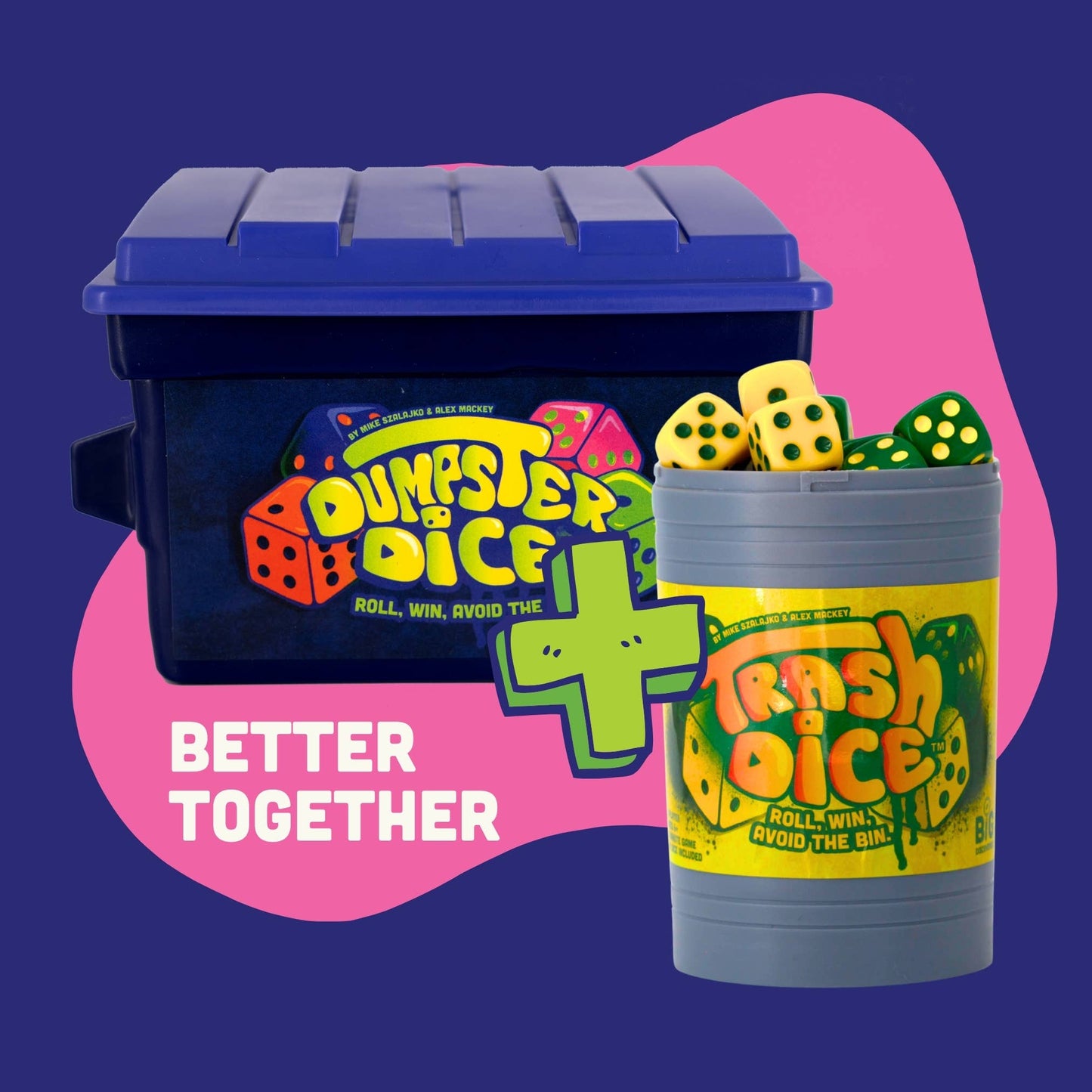 Dumpster Dice - Fast-Paced Family Dice Game 2-4 Players