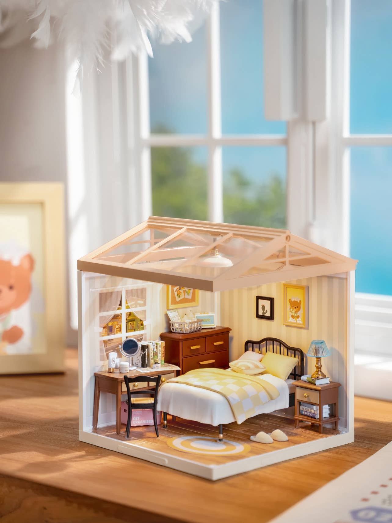 DIY Miniature House Kit: Cozy Living Lounge