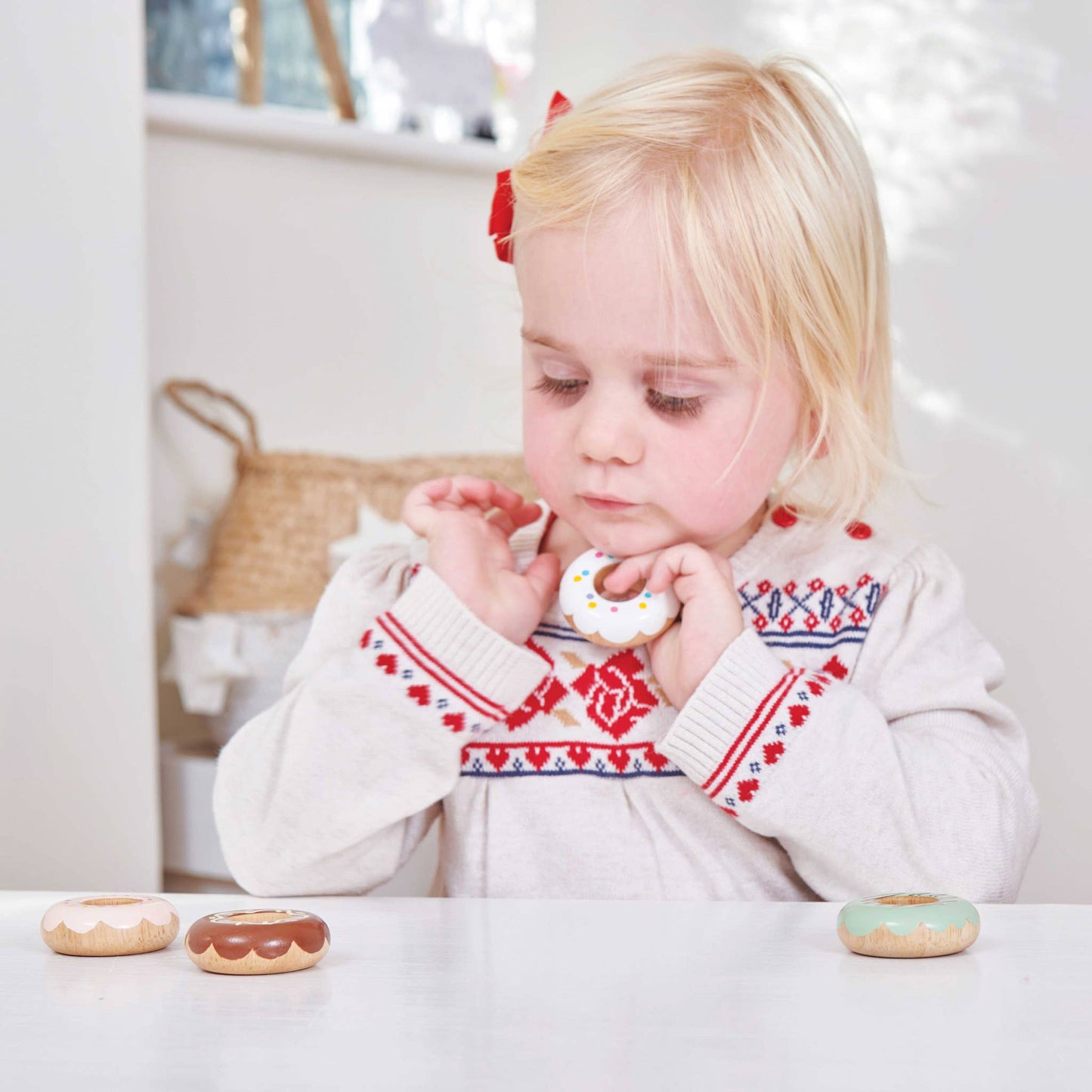 Wooden Donut Play Food Set