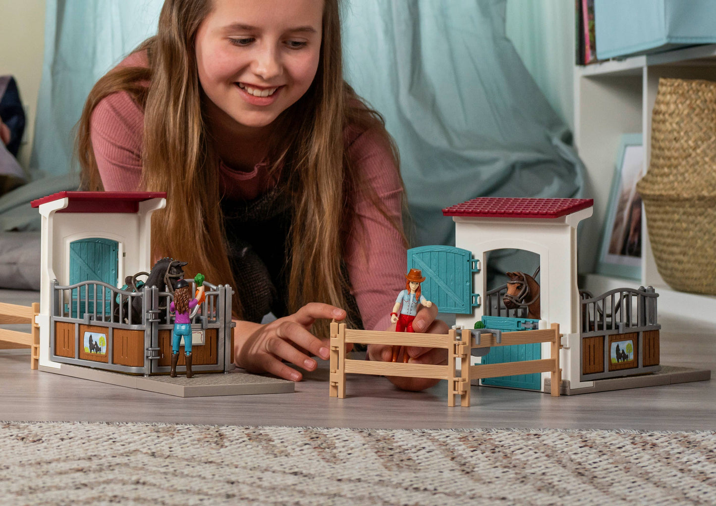 Lisa & Storm Playset with Horse and Rider