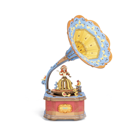 Vintage Gramphone Wooden Music Box