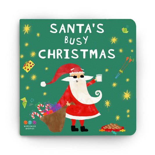 Santa's Busy Christmas | Christmas Board Book For Kids