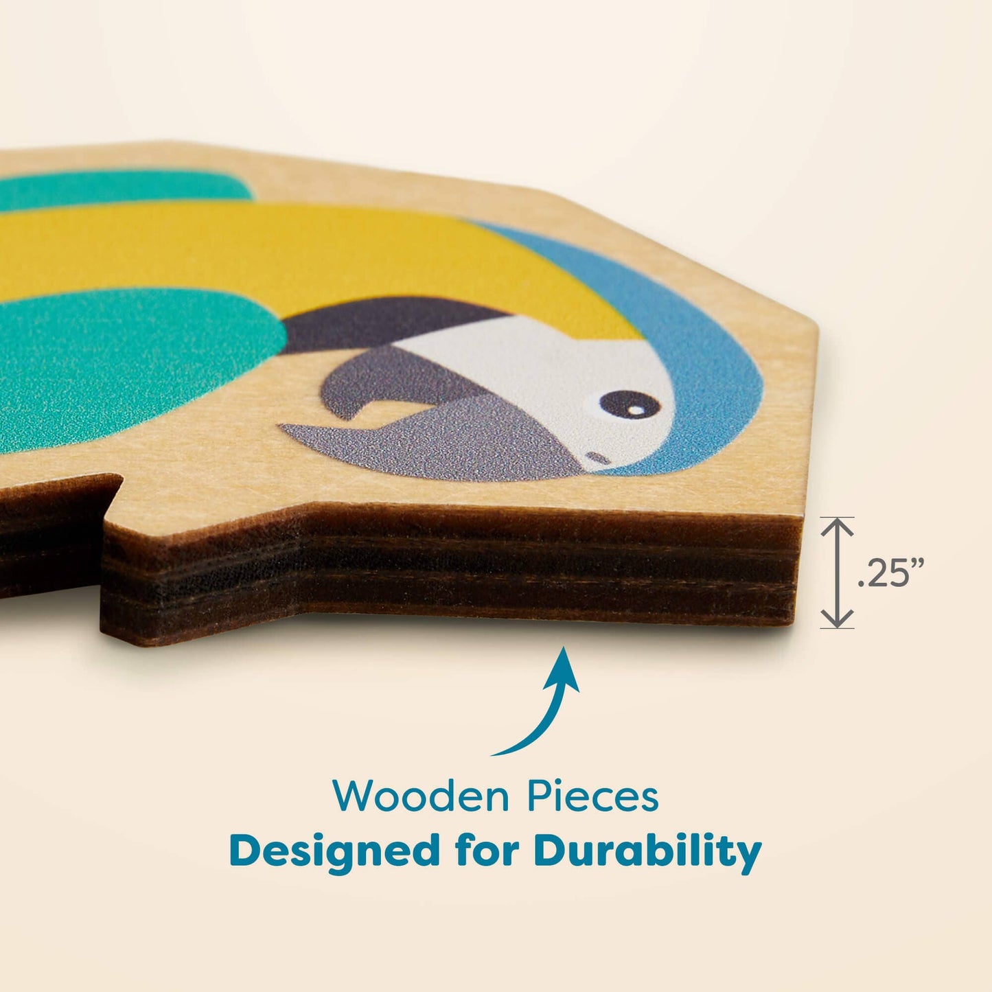 Parrot 2-in-1 Wooden Puzzle
