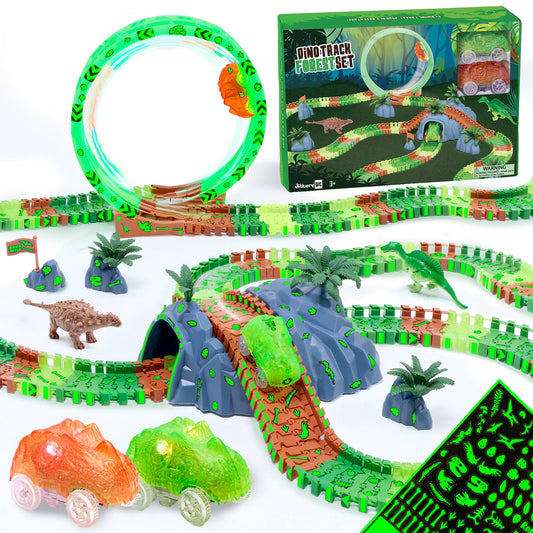 Dinosaur Racecar Track -Forest Set