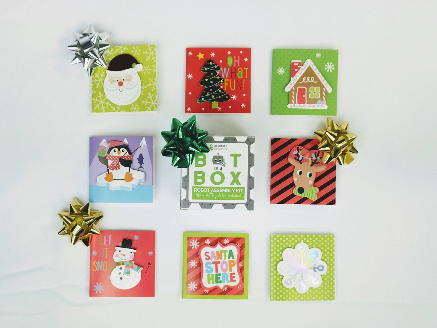 Bot In A Box Craft Robot | Stocking Stuffer | Party Favor: 4-Pack / Classic Edition