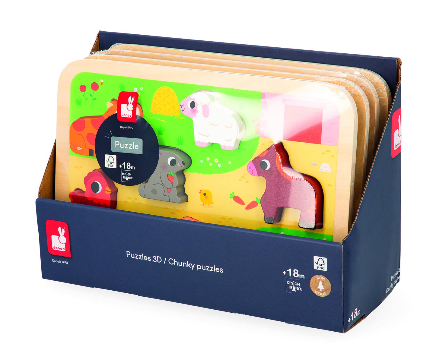 CHUNKY PUZZLE |  THE FARM | 7 STAND-ALONE PIECES