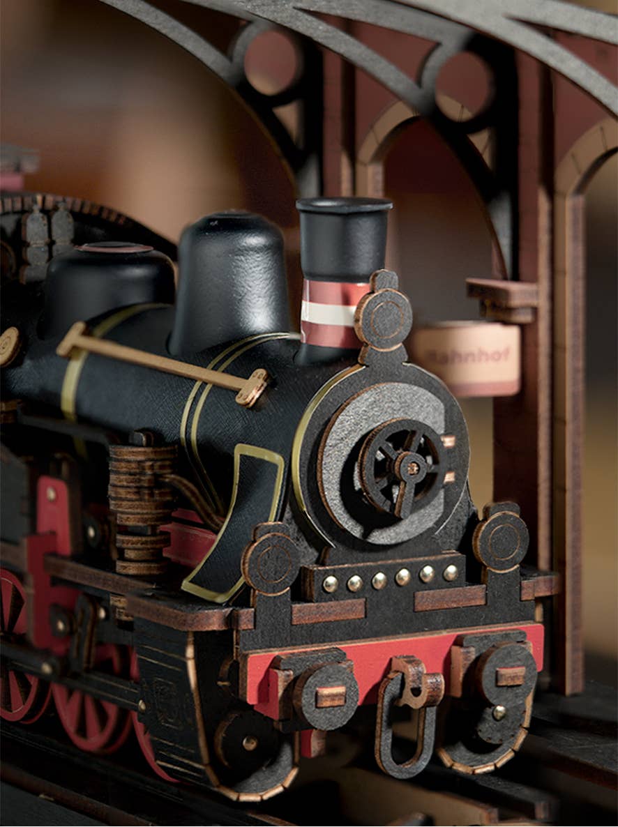 DIY Wooden Puzzle: Steam Journey