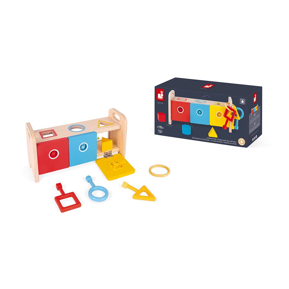 Essential | Shape Sorter Box With Keys | Early Learning Toys