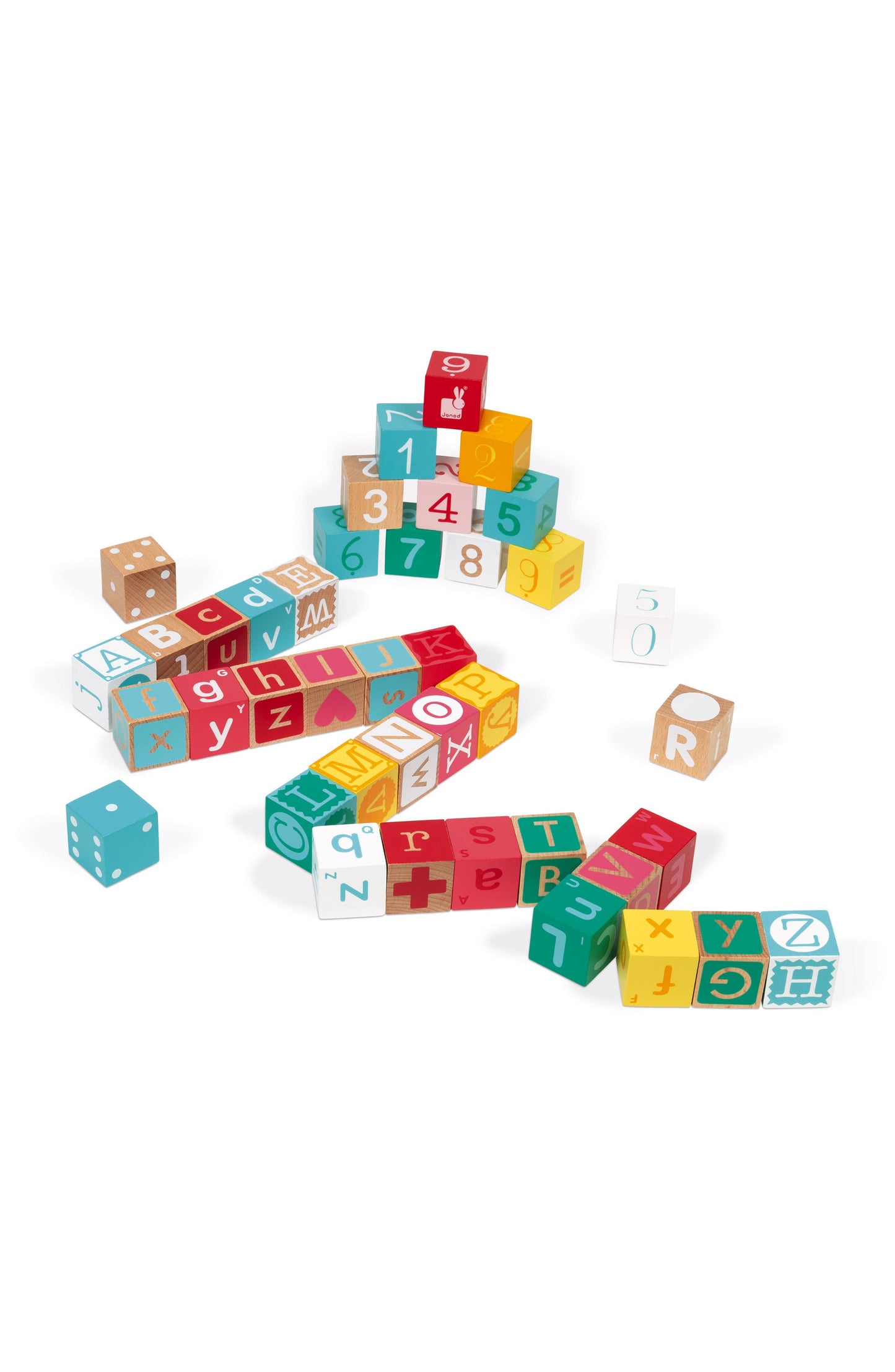 Kubix 40-cube Set + Lettters/numbers Puzzle