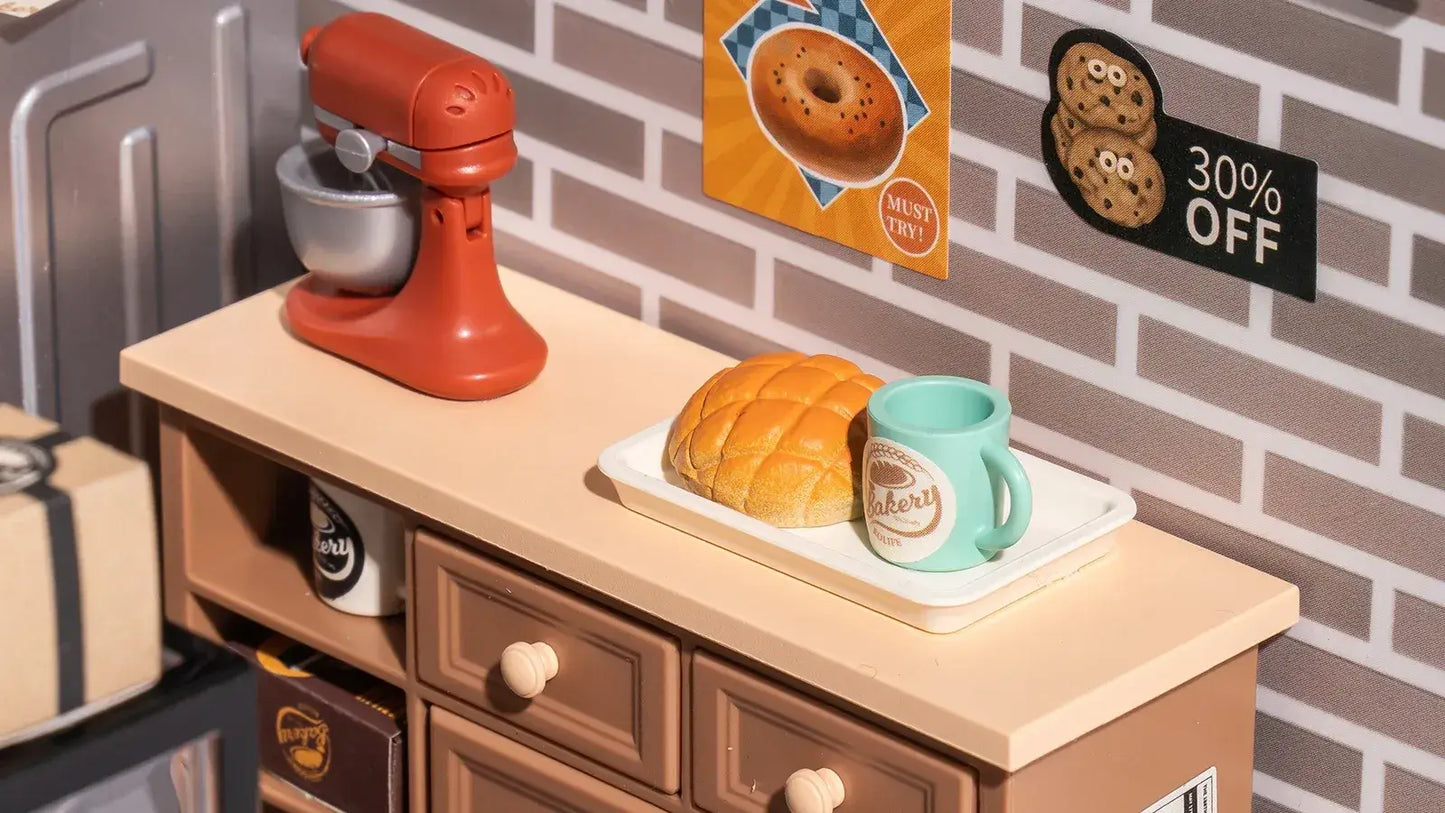 DIY Miniature House Kit: Golden Wheat Bakery