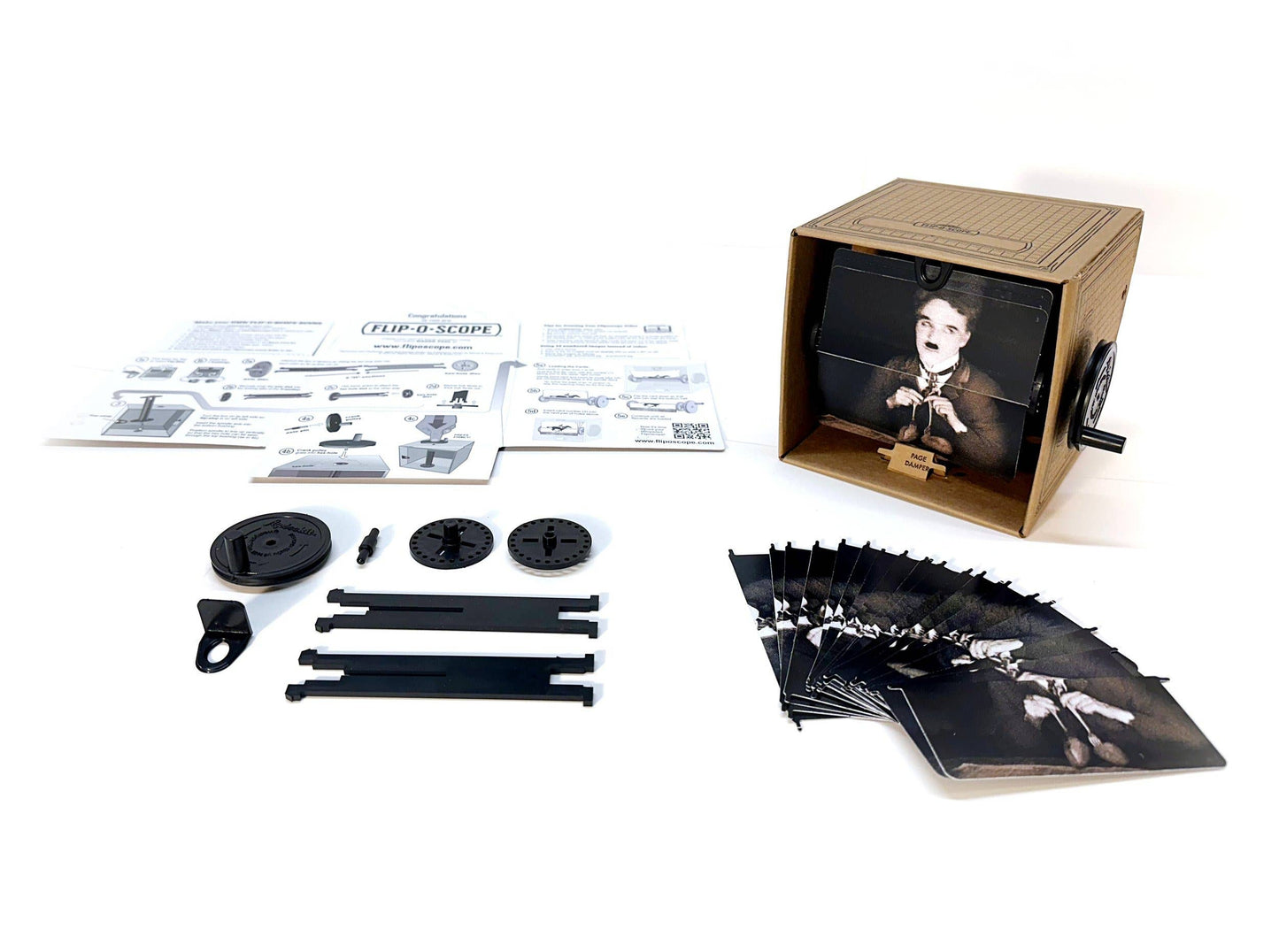 Fliposcope - Charlie Chaplin DIY FlipBook Machine Keepsake