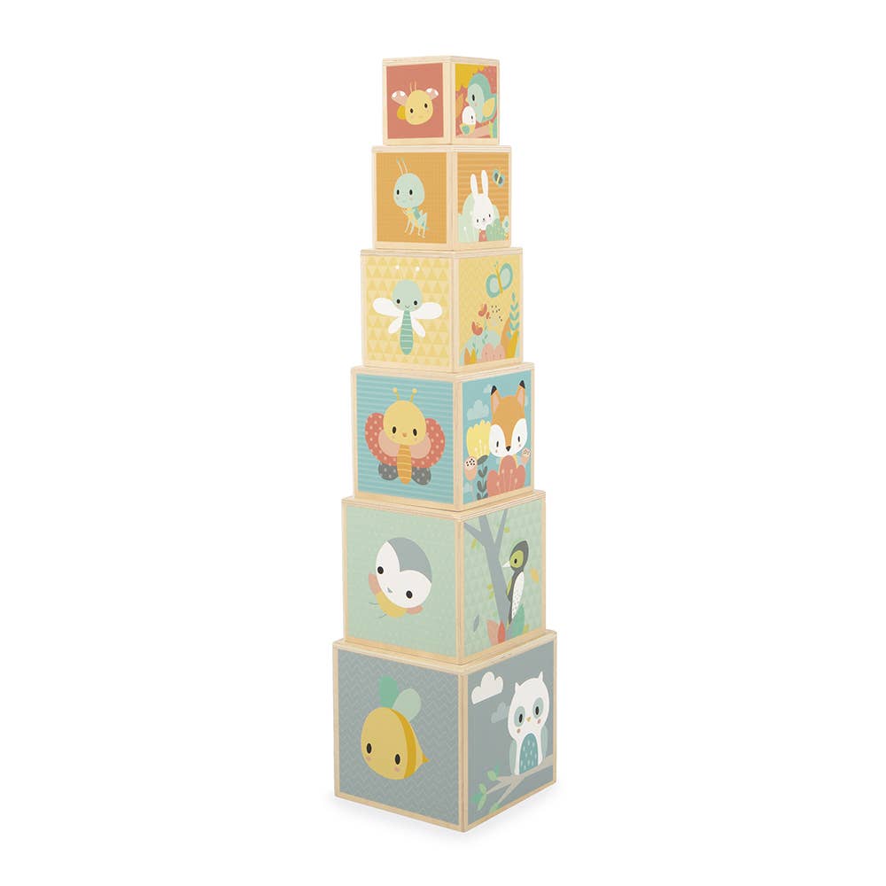 Pure | Wooden Stacking Pyramid | 6 cubes