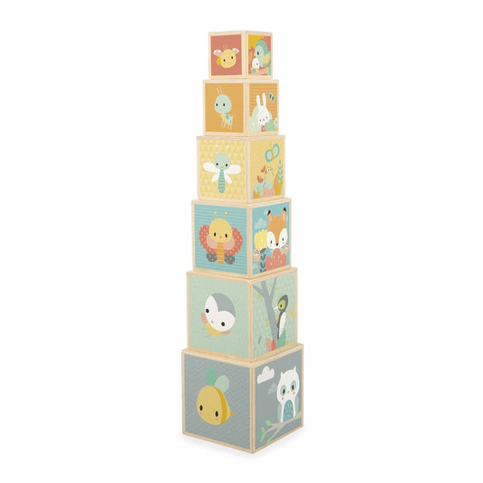 Pure | Wooden Stacking Pyramid | 6 cubes