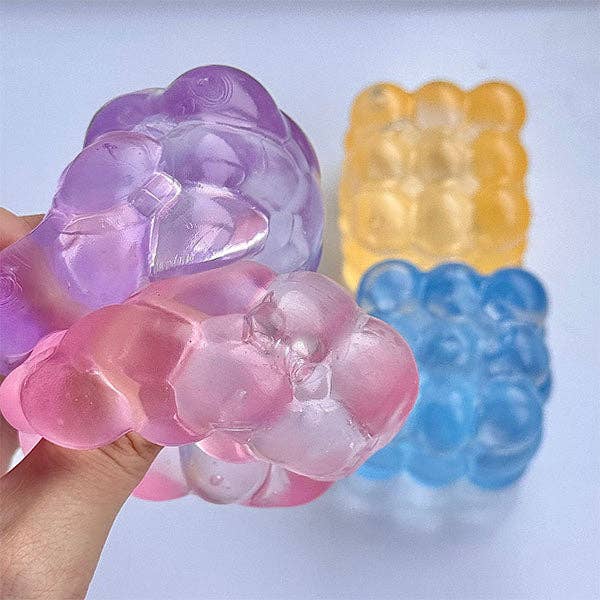 SugarSqueez Squishies® Bubble Cube Maltose Fidget Stress Ball (1pc) Assorted Colors
