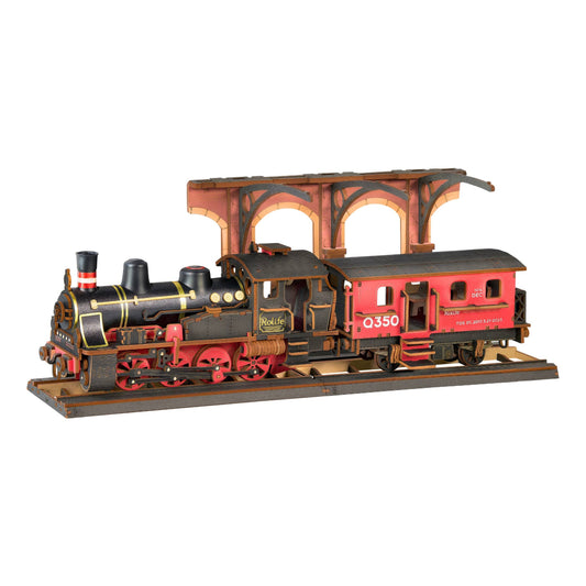 DIY Wooden Puzzle: Steam Journey