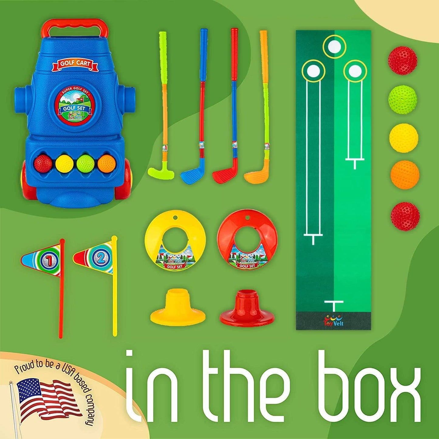 ToyVelt | Kids Golf Set: Pink