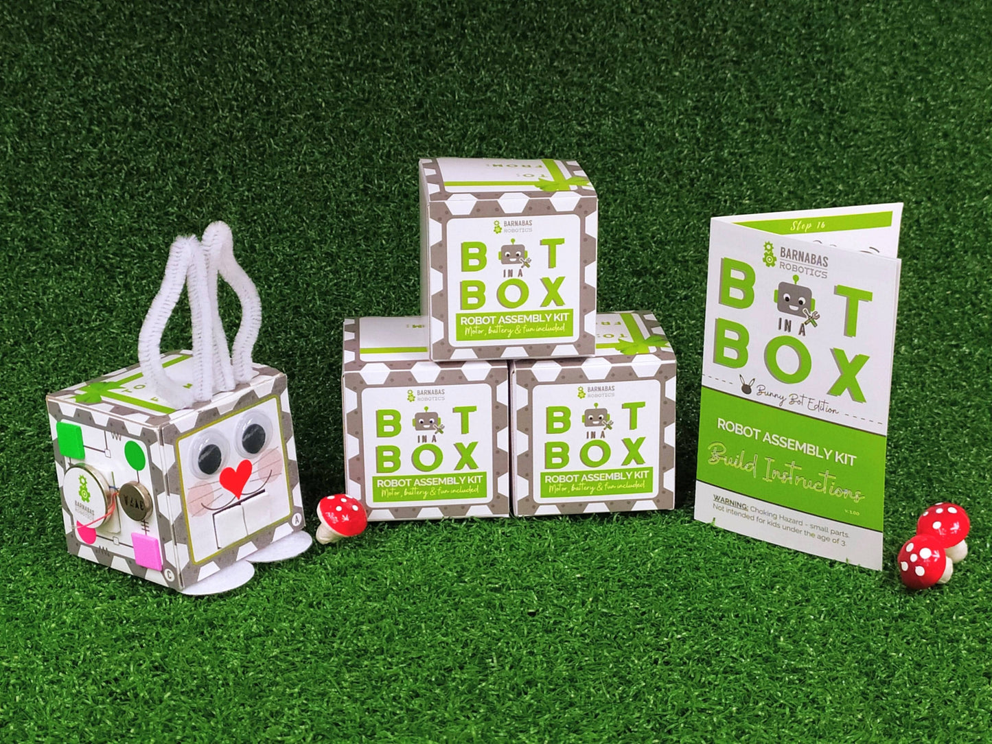 Bot In A Box Craft Robot | Stocking Stuffer | Party Favor: 4-Pack / Classic Edition