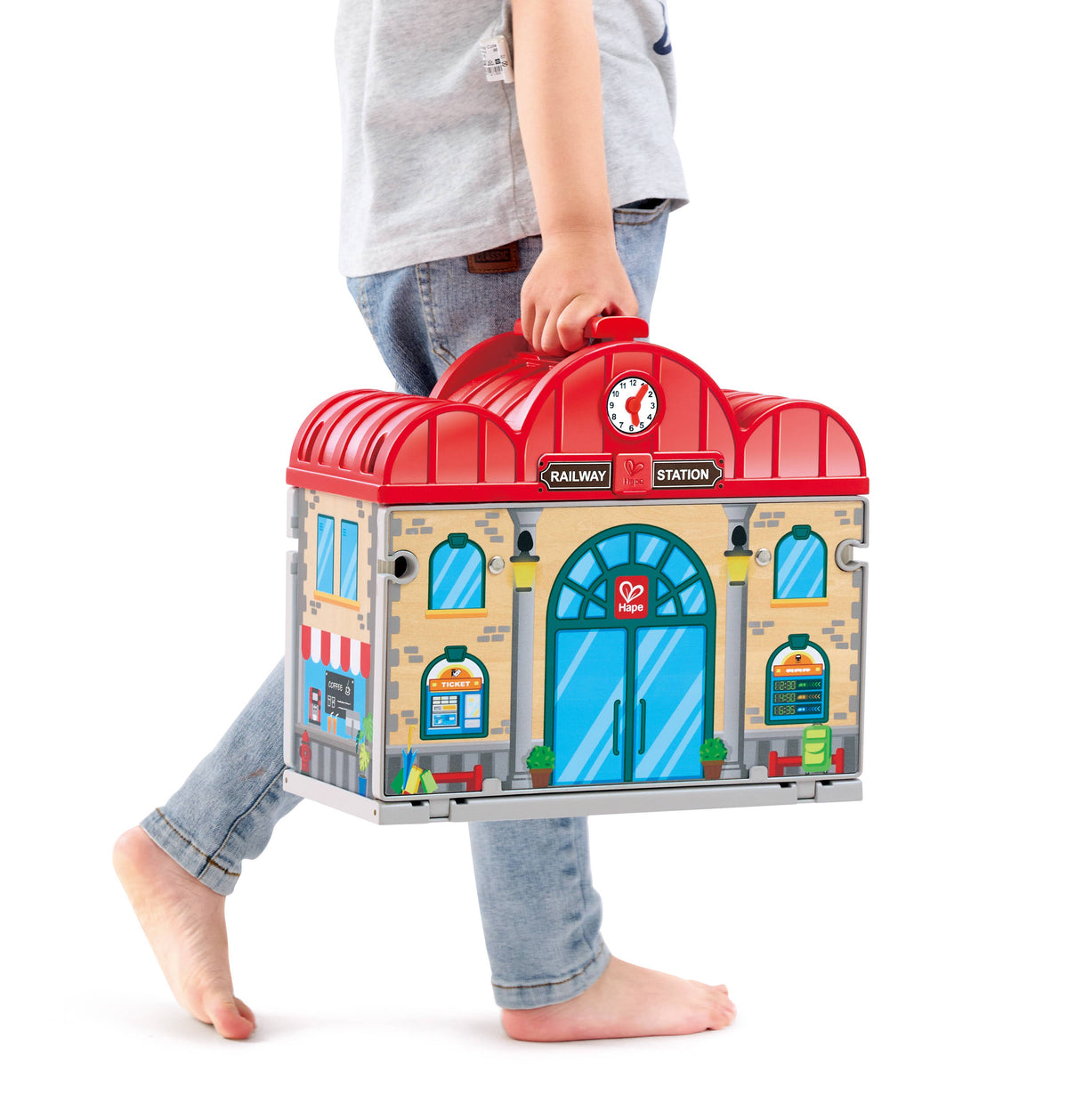 Portable Train Station Set