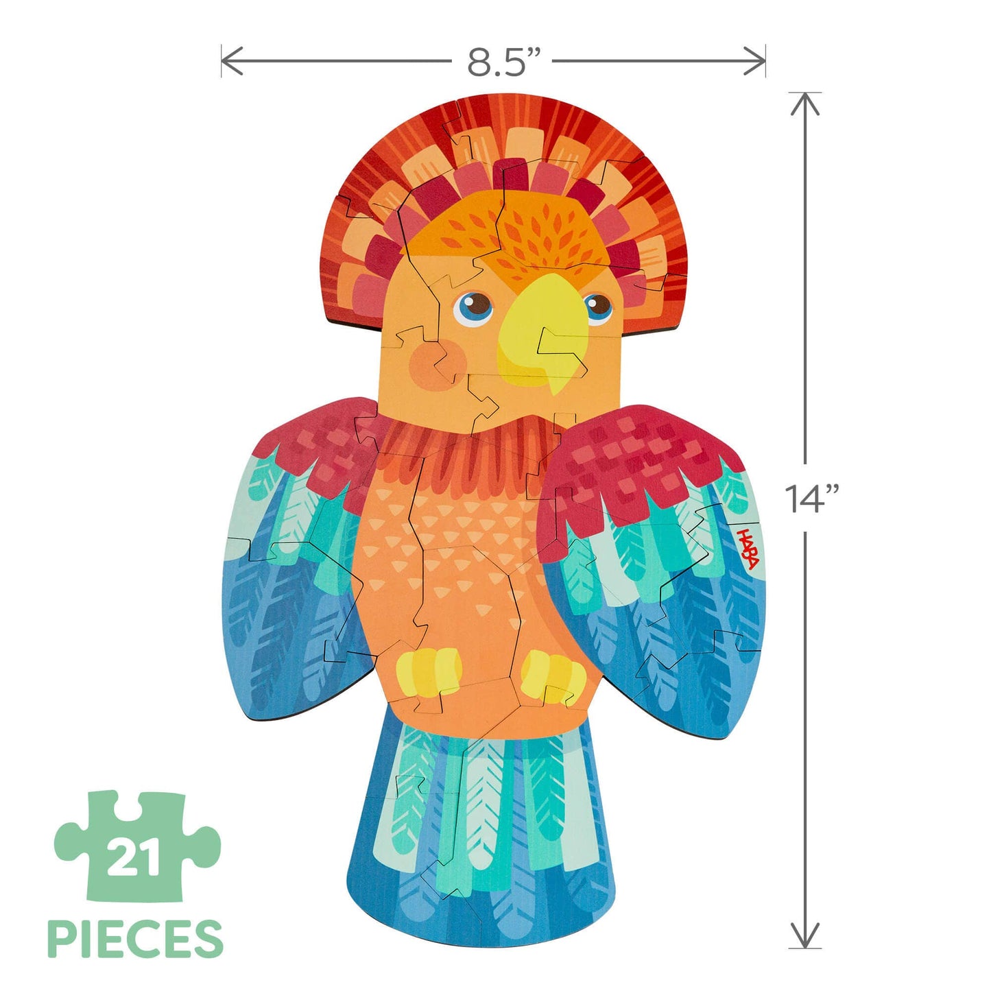 Parrot 2-in-1 Wooden Puzzle