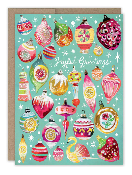 Vintage Ornaments Holiday Card