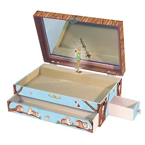 Fairy & Owl Large Jewelry Box