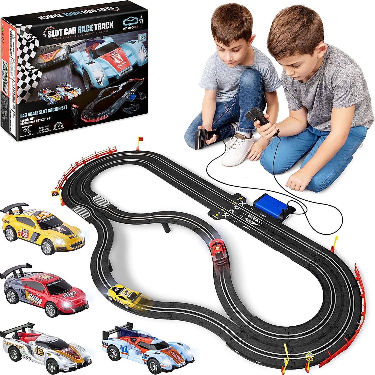 Slot Car Race Track Sets, Battery or Electric Race Car Track: Ultimate Track Master