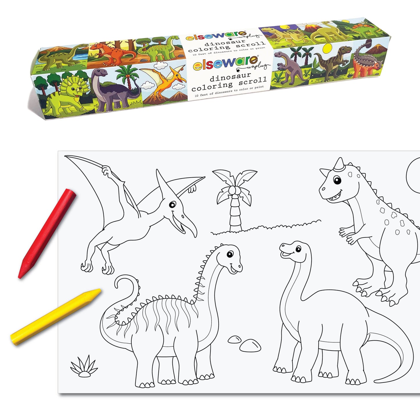 Coloring Scrolls - 6ct Various Themes - 10ft w/Adhesive Back: Jungle