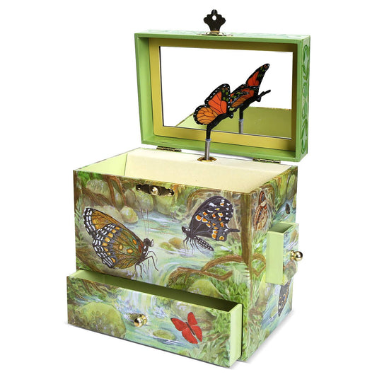 Monarchs Butterfly Musical Jewelry Box