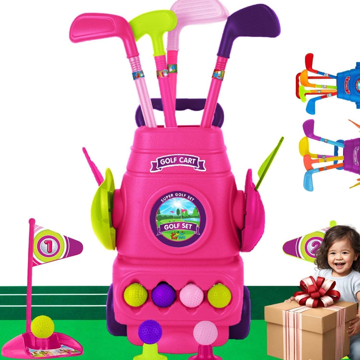 ToyVelt | Kids Golf Set: Pink