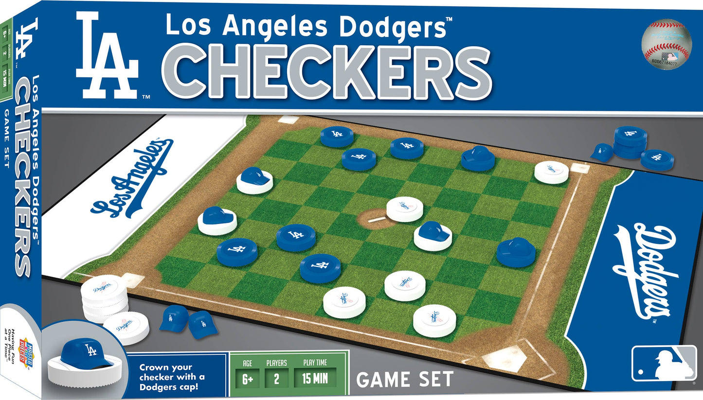 Los Angeles Dodgers Checkers Board Game