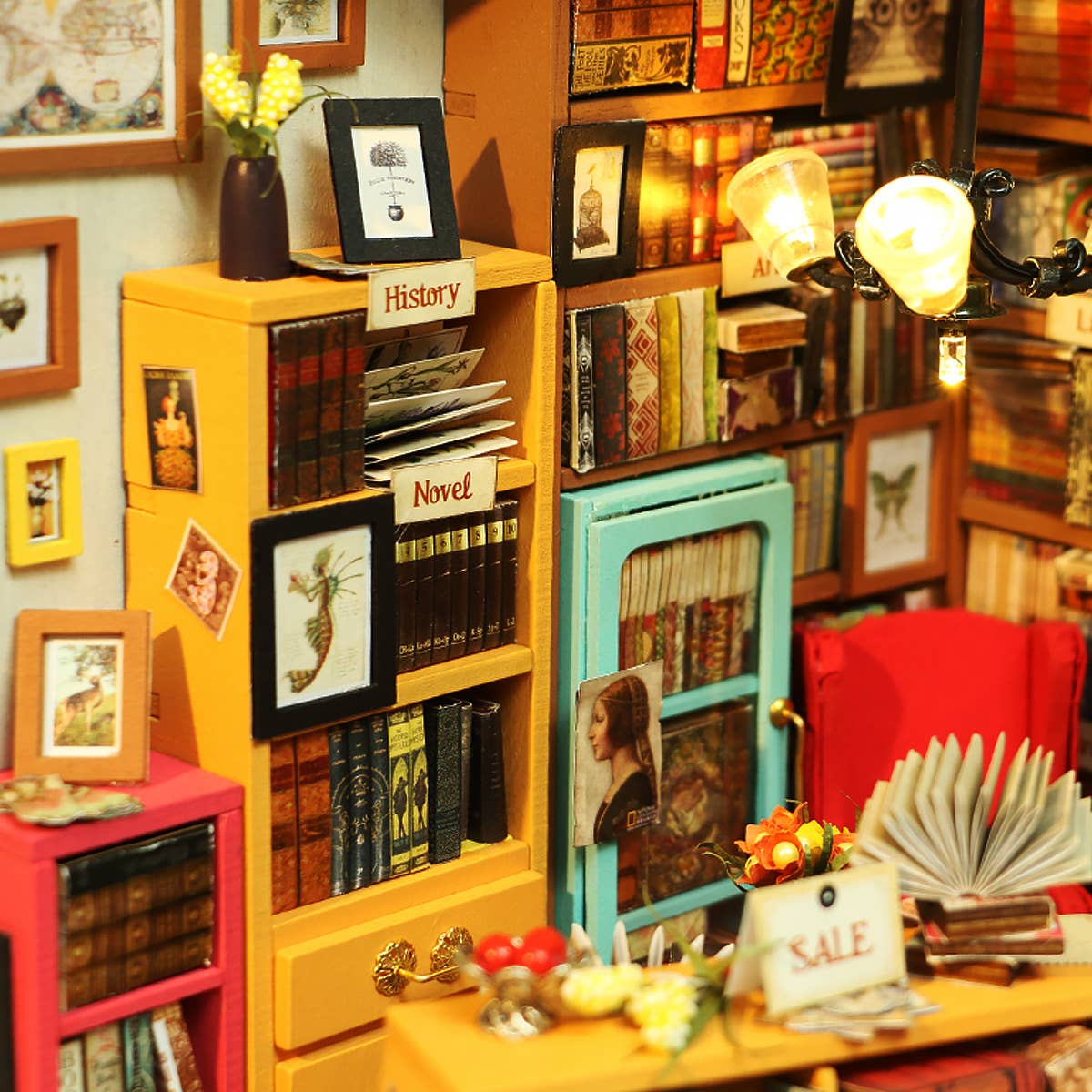DIY Miniature House Kit: Sam's Study