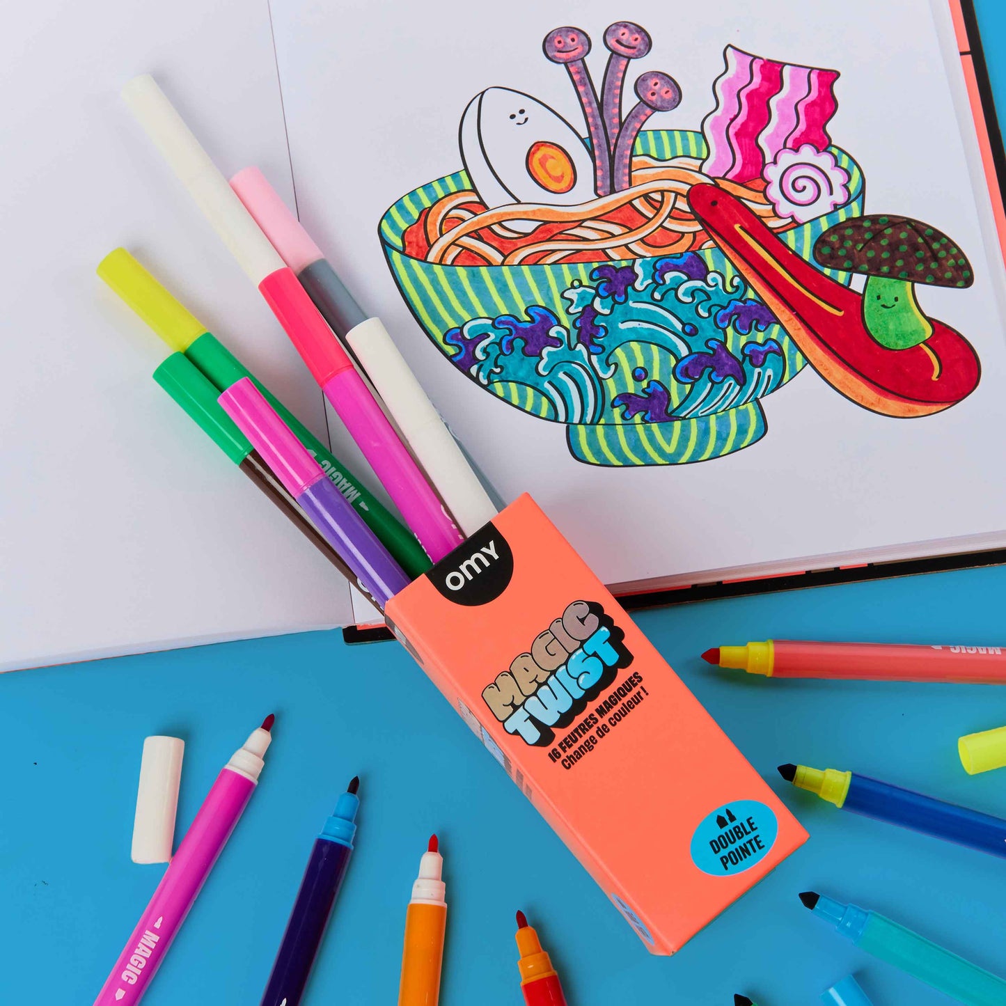 16 MAGIC TWIST MARKERS